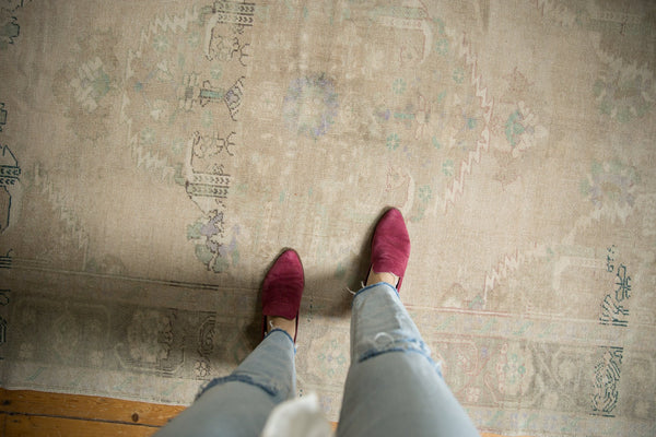 Vintage Distressed Oushak Carpet / ONH item 7633 Image 1