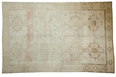 Vintage Distressed Oushak Carpet / ONH item 7635