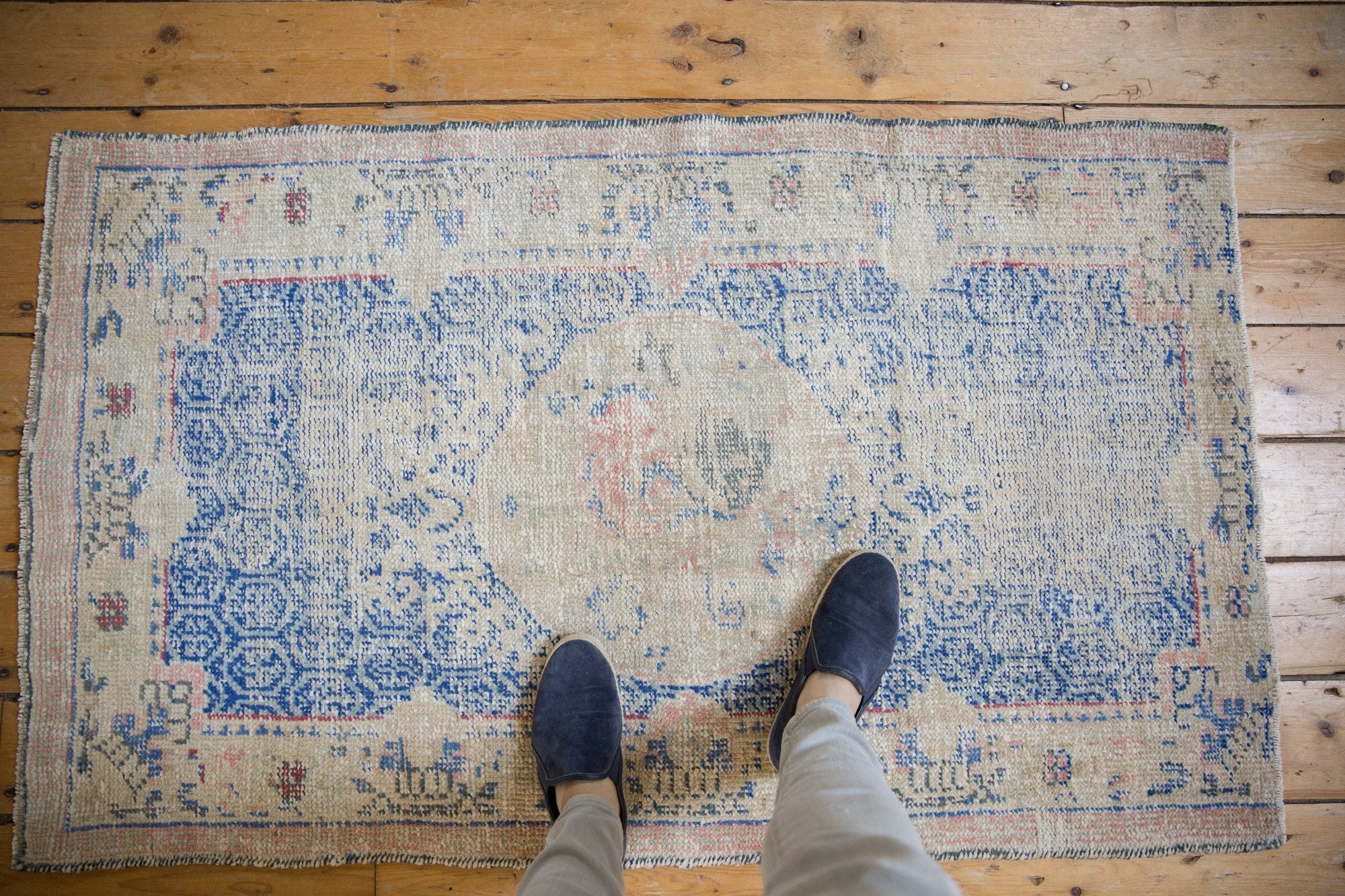 3x5 Vintage Distressed Oushak Rug // ONH Item 7641 Image 1