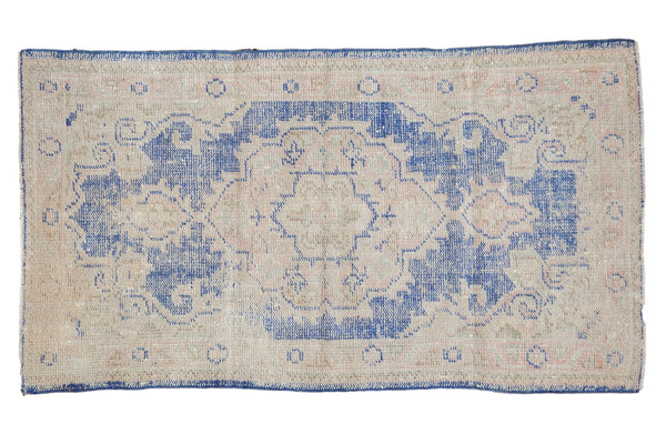 2.5x5 Vintage Distressed Oushak Rug Runner // ONH Item 7644