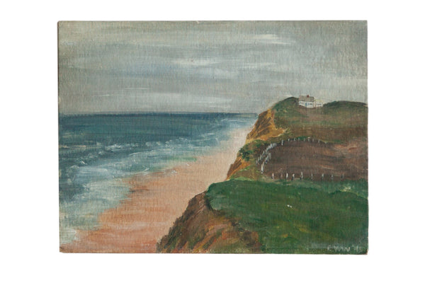 Vintage Seascape Painting // ONH Item 7661