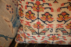 Reclaimed Vintage Rug Fragment Flower Pillow // ONH Item 7674 Image 4