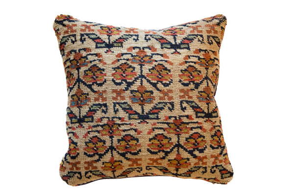 Reclaimed Vintage Rug Fragment Flower Pillow // ONH Item 7675