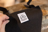 Katonah black felt pennant with Oxford Pennant 'Made in the U.S.A.' label.