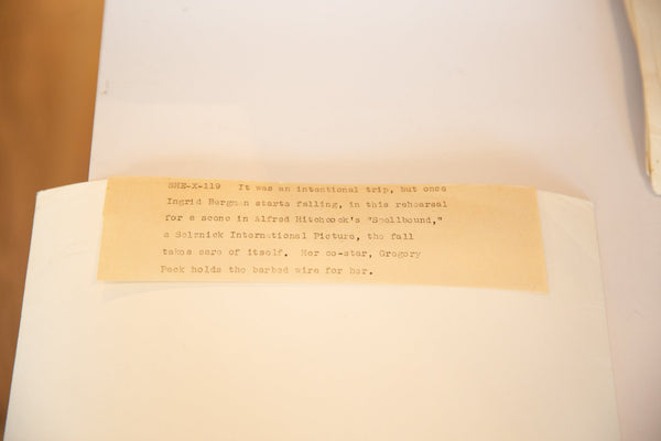 Ingrid Bergman and Gregory Peck Spellbound Movie Still Photograph // ONH Item 7699 Image 2