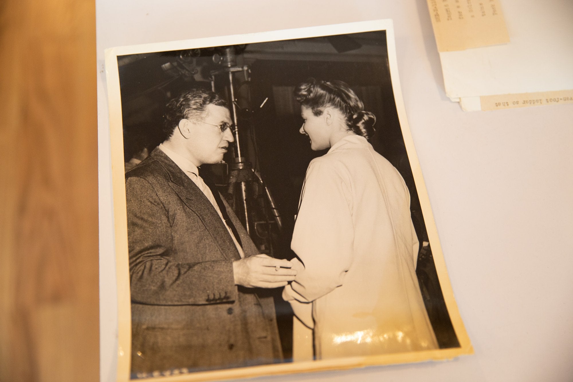 David Selznick and Ingrid Bergman Vintage 1945 Candid Photograph // ONH Item 7700 Image 1