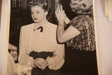 Ingrid Bergman vintage 1945 photograph showing a set touch-up.