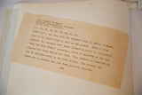 Vintage press release text on aged paper detailing the Carole Lombard photograph.