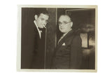 Vintage black and white photo of David O. Selznick, cigarette, and Myron Selznick, 10x8.