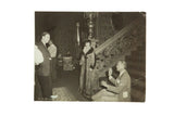 Vintage candid photograph of Vivien Leigh and Director Victor Fleming on ornate Gone with the Wind set, 10x8 inches.