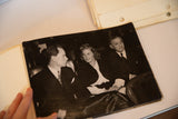 Angled view of the vintage Ingrid Bergman photograph showing the physical print's surface and age.