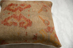 Vintage Turkish Rug Fragment Butterfly 20x20 Pillow // ONH Item 7741 Image 5