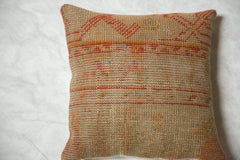 Vintage Turkish Rug Fragment Throw Pillow // ONH Item 7744 Image 1
