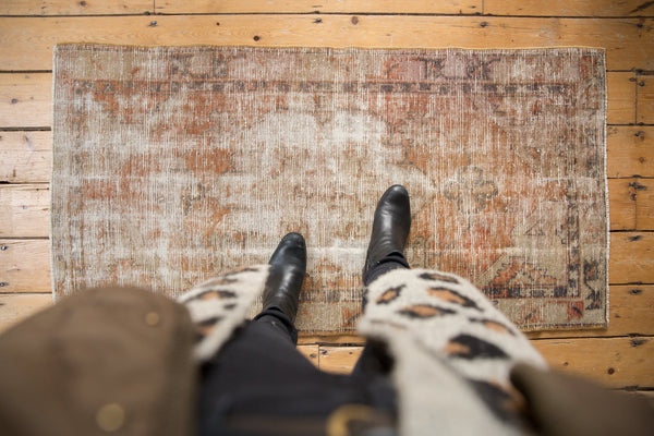 2.5x5 Vintage Distressed Oushak Rug Runner // ONH Item 7749 Image 1