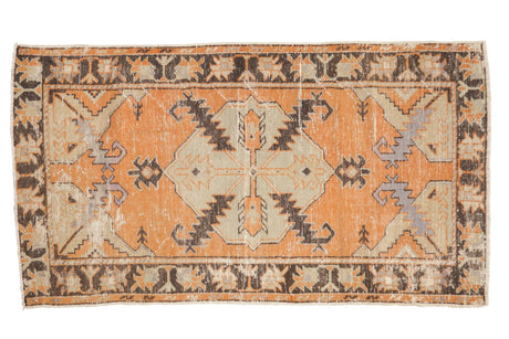 2.5x5 Vintage Distressed Oushak Rug Runner // ONH Item 7750