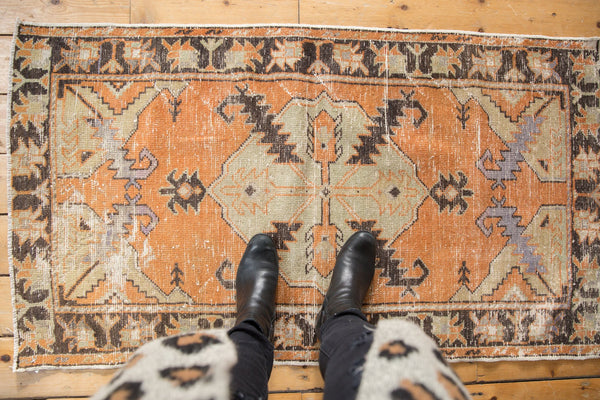 2.5x5 Vintage Distressed Oushak Rug Runner // ONH Item 7750 Image 1