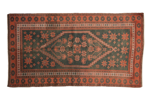 3.5x6.5 Vintage Distressed Oushak Rug // ONH Item 7751