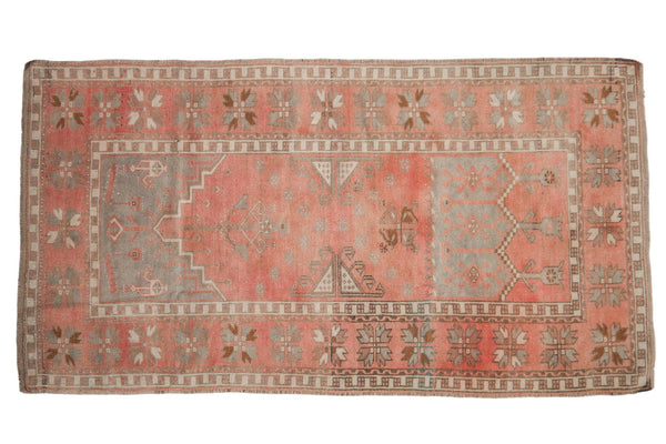 3.5x6.5 Vintage Distressed Oushak Rug // ONH Item 7753