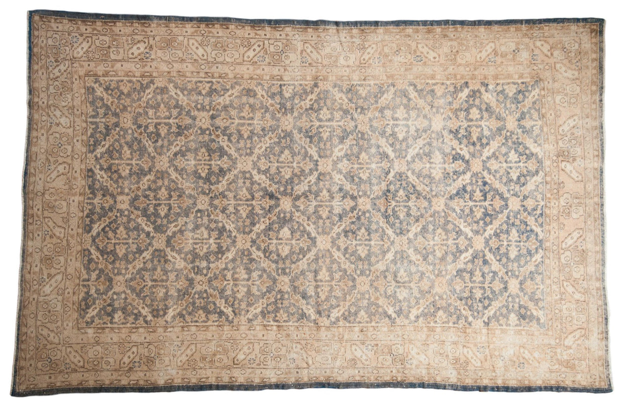 6.5x10.5 Vintage Distressed Oushak Carpet // ONH Item 7754