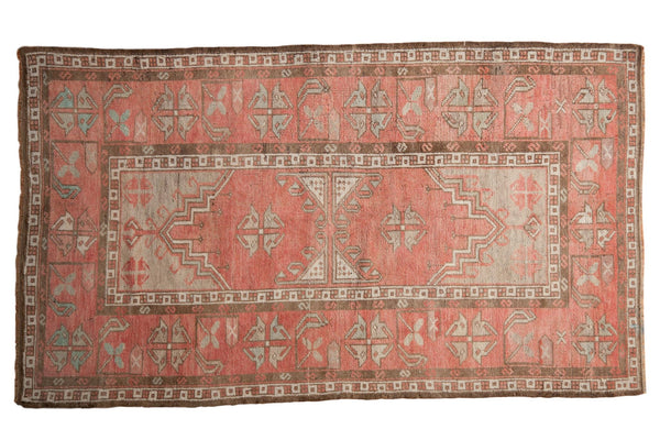 3.5x6.5 Vintage Distressed Oushak Rug // ONH Item 7762