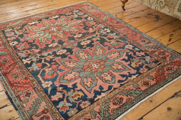 4.5x5.5 Antique Heriz Square Rug // ONH Item 7764 Image 3