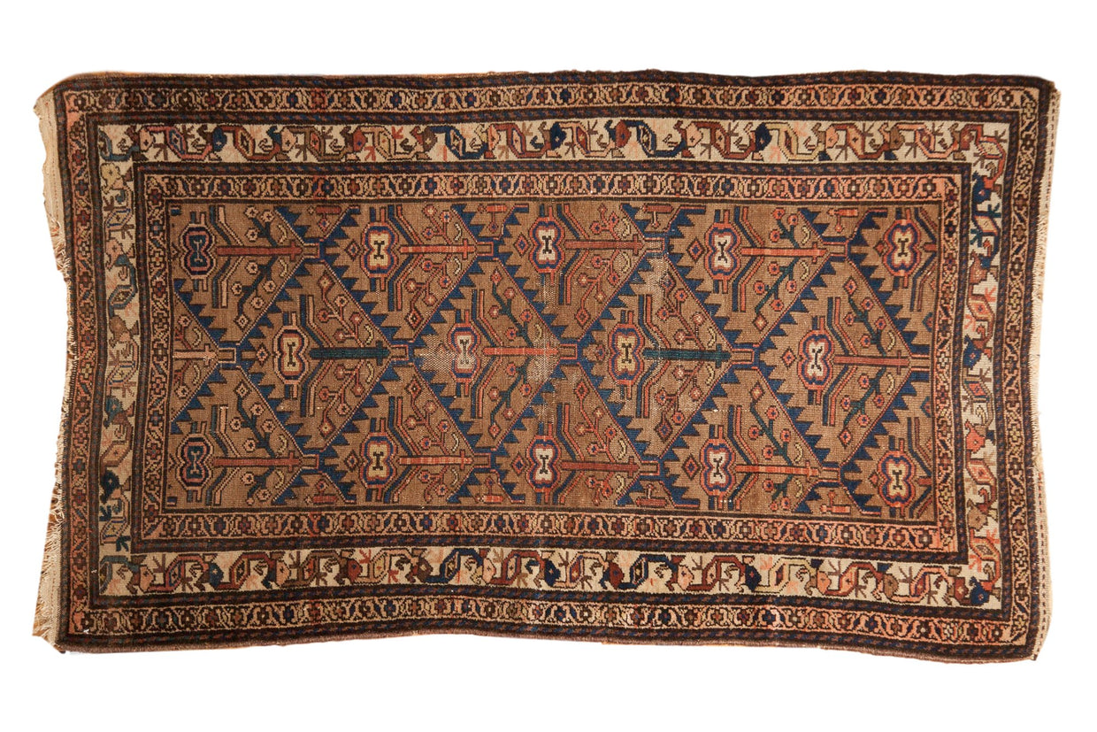 3.5x6.5 Antique Hamadan Rug // ONH Item 7771