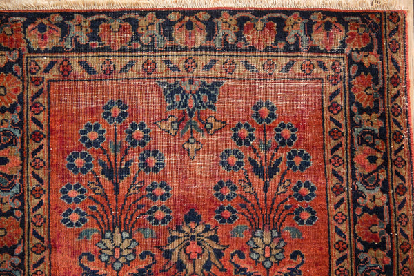 2.5x9.5 Vintage Mohajeran Sarouk Rug Runner // ONH Item 7773 Image 3