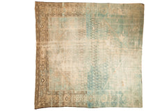 9x9 Vintage Distressed Fragment Mahal Square Carpet // ONH Item 7776