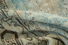 9x9 Vintage Distressed Fragment Mahal Square Carpet // ONH Item 7776 Image 12