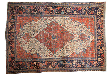 8x11.5 Antique Farahan Sarouk Carpet // ONH Item 7777