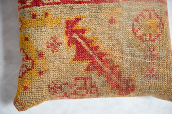 Antique Rug Fragment Throw Pillow // ONH Item 7784 Image 3