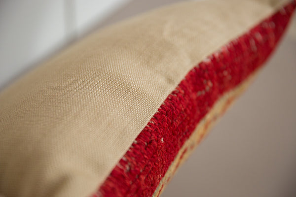 Antique Rug Fragment Throw Pillow // ONH Item 7784 Image 7