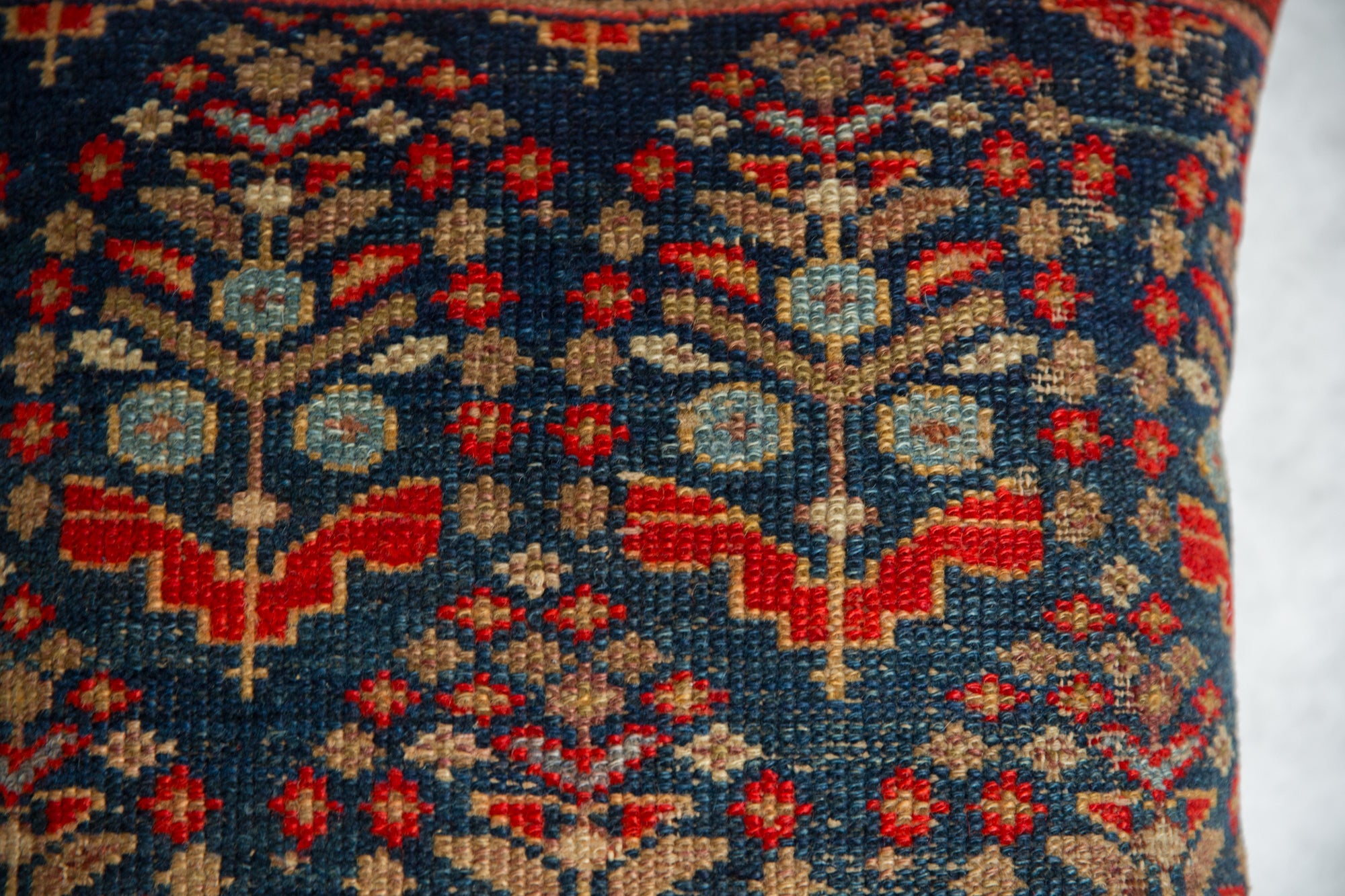 Vintage Rug Fragment Throw Pillow // ONH Item 7786 Image 1