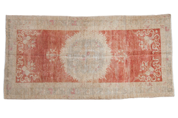 3.5x6.5 Vintage Distressed Oushak Rug // ONH Item 7790