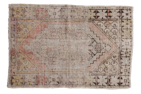 2.5x4 Vintage Distressed Oushak Rug // ONH Item 7792