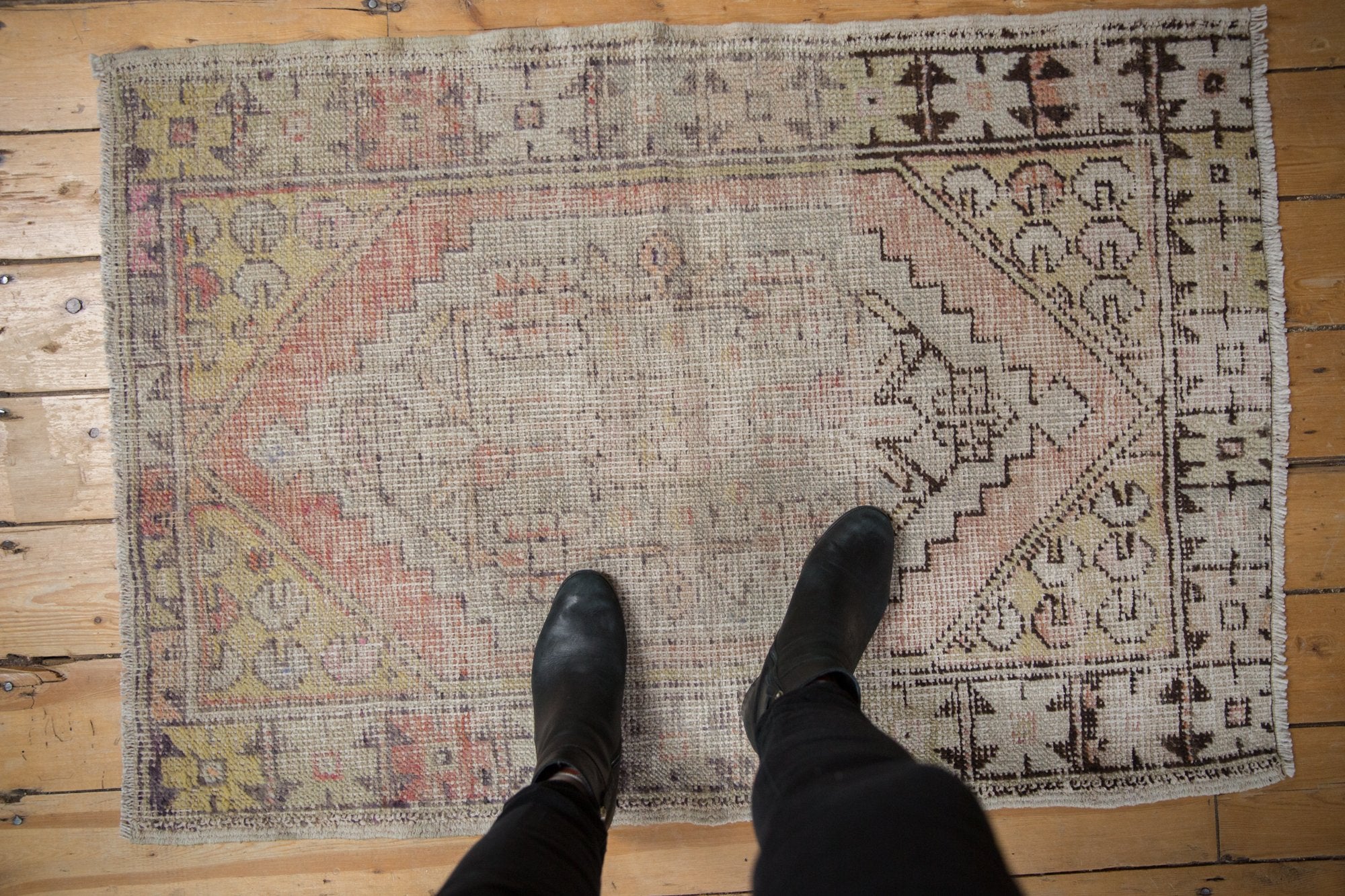 2.5x4 Vintage Distressed Oushak Rug // ONH Item 7792 Image 1