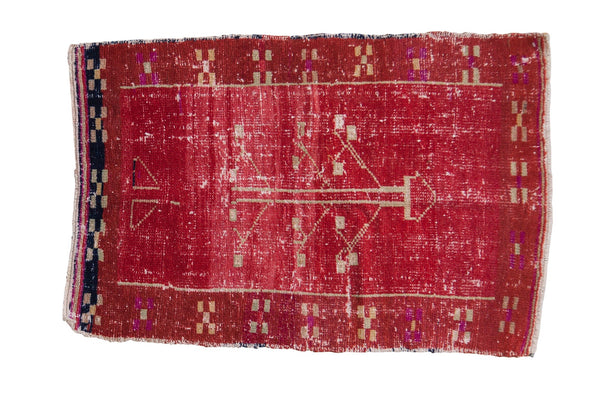 2x3.5 Vintage Distressed Oushak Rug // ONH Item 7797