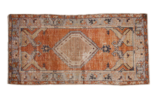 2.5x5 Vintage Distressed Oushak Rug Runner // ONH Item 7798