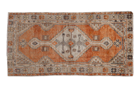 2.5x5 Vintage Distressed Oushak Rug Runner // ONH Item 7799