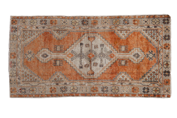 2.5x5 Vintage Distressed Oushak Rug Runner // ONH Item 7799
