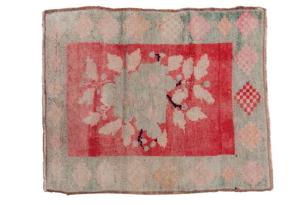 2.5x3 Vintage Distressed Oushak Square Rug // ONH Item 7800