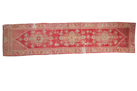 2.5x11 Vintage Distressed Oushak Rug Runner // ONH Item 7802