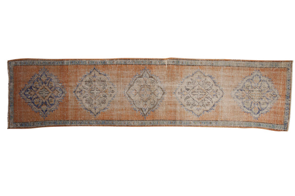 3x11 Vintage Distressed Oushak Rug Runner // ONH Item 7803