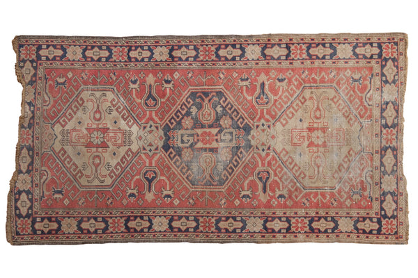 3x6 Vintage Distressed Oushak Rug Runner // ONH Item 7816