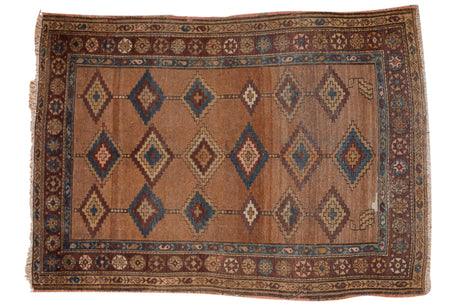 4x6 Antique Camel Hair Hamadan Rug // ONH Item 7824