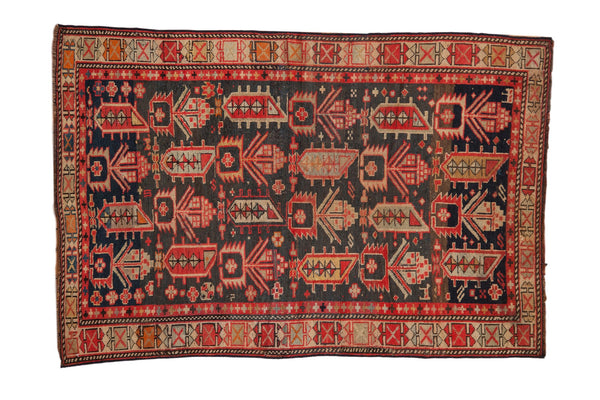 3x4.5 Vintage Caucasian Rug // ONH Item 7825