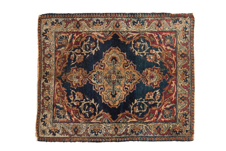2x2.5 Antique Kermanshah Square Rug Mat // ONH Item 7833
