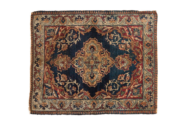 2x2.5 Antique Kermanshah Square Rug Mat // ONH Item 7833