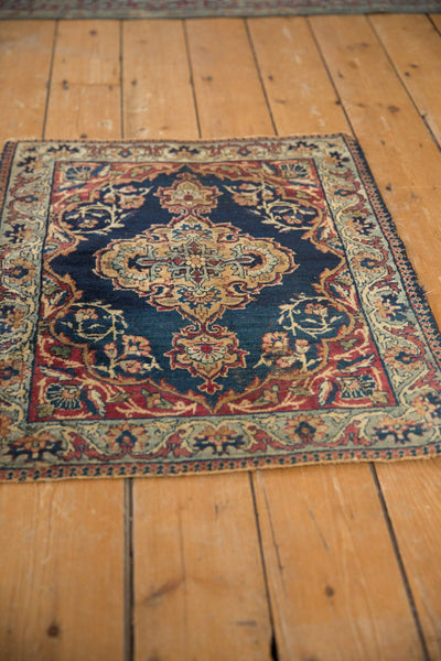 2x2.5 Antique Kermanshah Square Rug Mat // ONH Item 7833 Image 4