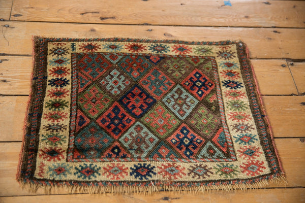 1.5x2 Antique Bagface Jaff Kurd Square Rug Mat // ONH Item 7834 Image 2